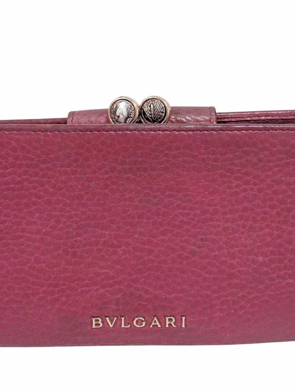 Bvlgari Monete Leather French Kiss-Lock Long Leather Wallet - Picture 2 of 16